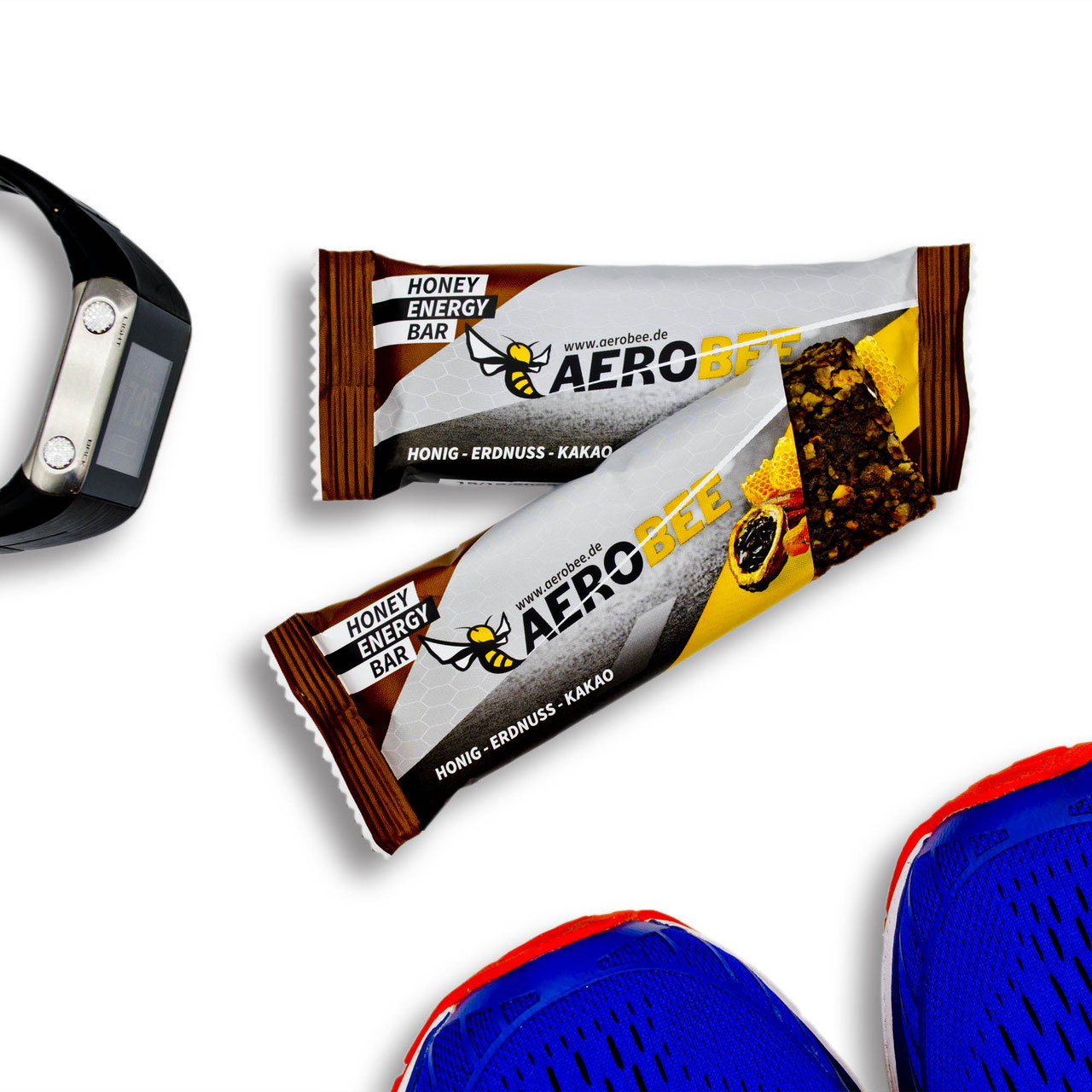 1 Stk. Honig, Erdnuss & Kakao | AEROBEE Energy Bar 1 Stk. Honig, Erdnuss & Kakao | AEROBEE Energy Bar