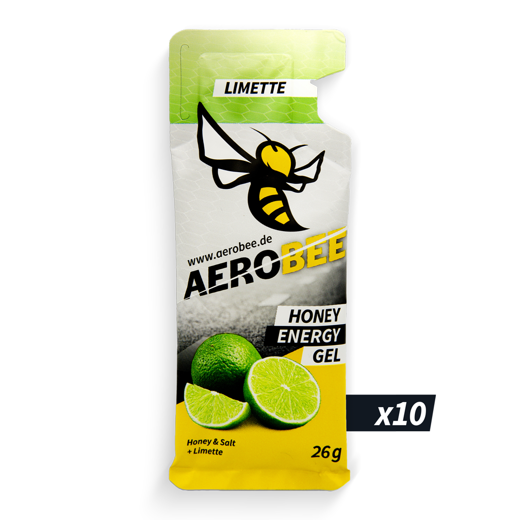 10er Pack Limette CLASSIC | AEROBEE Energy Gel