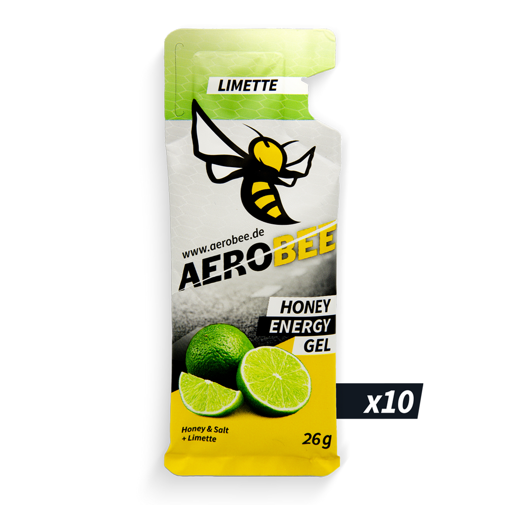 10er Pack Limette CLASSIC | AEROBEE Energy Gel