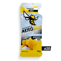 10er PACK Honey & Salt LIQUID | AEROBEE Energy Gel