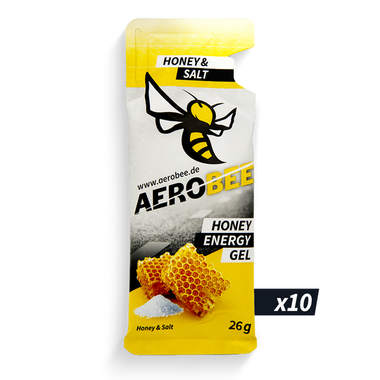 10er Pack Honey & Salt CLASSIC | AEROBEE Energy Gel