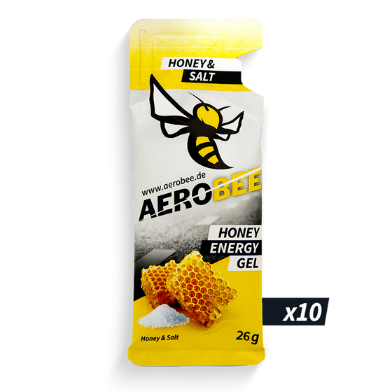 10er Pack Honey & Salt CLASSIC | AEROBEE Energy Gel