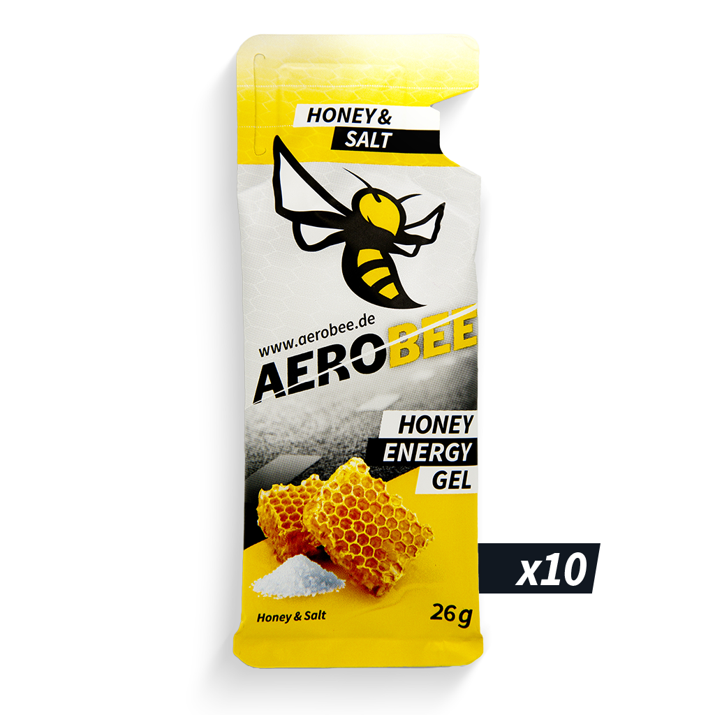 10er Pack Honey & Salt CLASSIC | AEROBEE Energy Gel