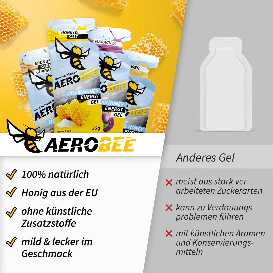 LIQUID Probierpaket - AEROBEE Energy Gel - LIQUID