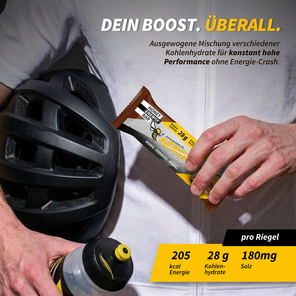 1 Stk. Honig, Erdnuss & Kakao | AEROBEE Energy Bar