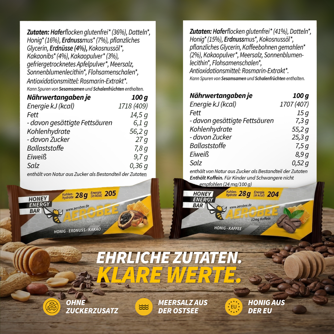 Riegel Probierpaket | AEROBEE ENERGY BAR