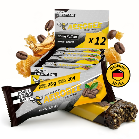 12er Pack Honig &amp; Kaffee | AEROBEE ENERGY BAR